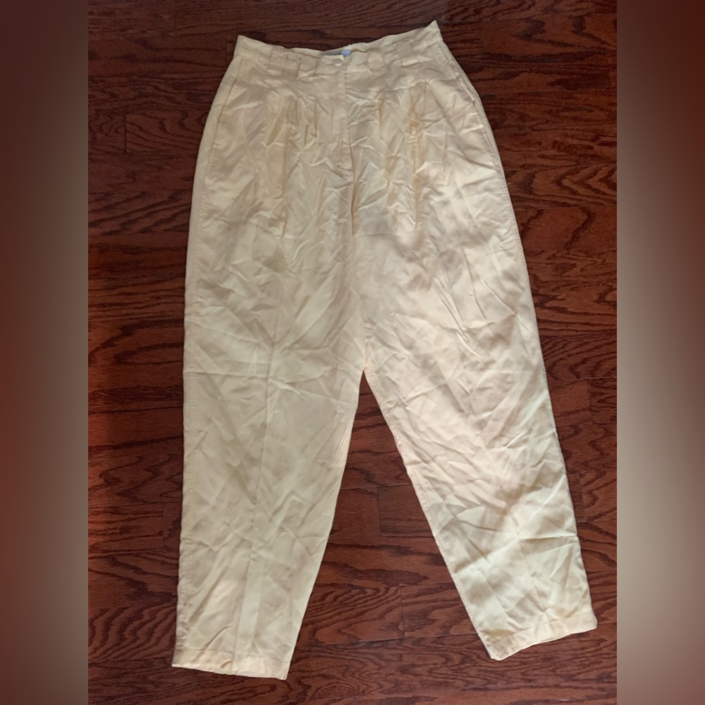 David Hollis Women’s Yellow Ankle Pant Size 14